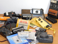 vintage LOT APPAREIL PHOTO divers KODAK pentax ASAFLEX minolta CANON polaroid