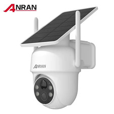Caméra ANRAN 5MP Solaire PTZ 100% Sans Fil WiFi 2.4G Vision Nuit Couleur IP66