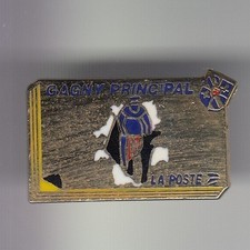 RARE PINS PIN'S .. PTT LA POSTE FACTEUR VELO CYCLISME CAGNY PRINCIPAL 14 ~C5