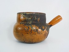 Ancienne grande toupine, poterie en terre cuite vernissé. Hautes Pyrénées XIXème