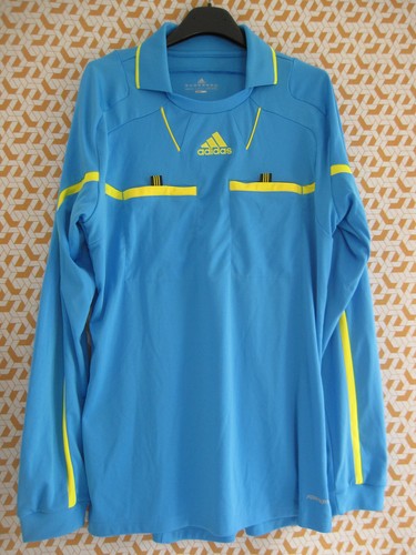 Maillot arbitre bleu porté - maillot,