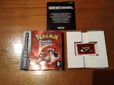 Jeu GBA Pokémon Ruby Version (Rubis) + Boîte D'Origine Nintendo Game Boy Advance