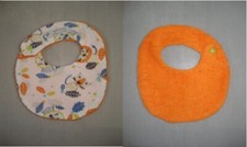 Bavoir bébé fait main 0/6 mois lions