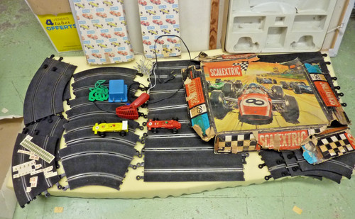 Lot scalextric circuit vintage - scalextric,