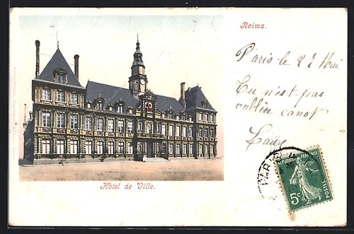 Cpa reims hôtel - cpa, reims,