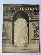 L'ILLUSTRATION - N°4770 - 20ème Anniversaire de la guerre1914/1918 - 4 Août 1934