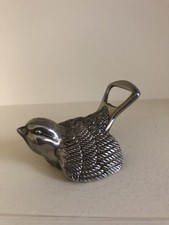 Ancien décapsuleur métal argenté, fonction pour dévisser bouchons (210gr)