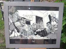 Lithographie tiré du film " Les tontons flingueurs "