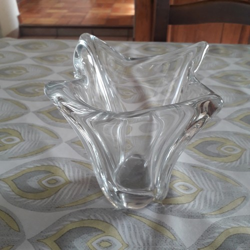Ancien vase cristal signé - vase,