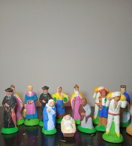 Anciens santons devineau lot - anciens,