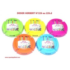 Série de 5 Capsules de champagne DIDIER HERBERT N°226 au 226.d