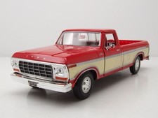 Ford F-150 Custom Pick Up 1979 Rouge Blanc Modèle De Voiture 1:24 MotorMax