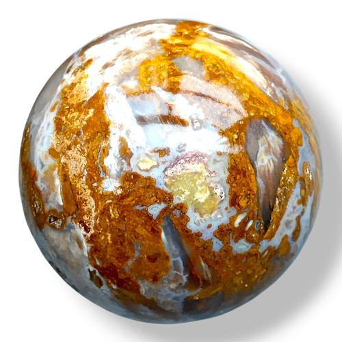 Sphère bois pétrifié - , 2,5"