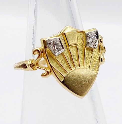 Bague chevalière blason