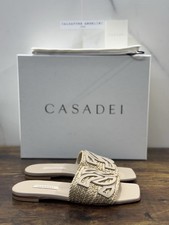 Sandale En Cuir Tressé Bambou