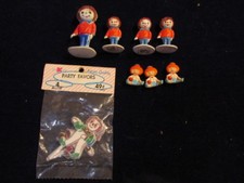 Vintage Raggedy Ann Andy Cake Decoration or for Cupcake or Corsage Lot   ST14