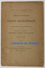 Cours de géographie Croquis géographiques 1er Fasc Europe centrale Barré 1897