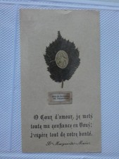 image pieuse avec relique bois noisetier apparition paray le monial