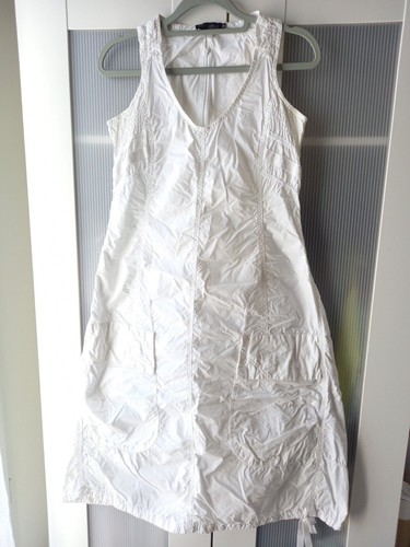 Ikks robe blanche - blanche, intemporelle