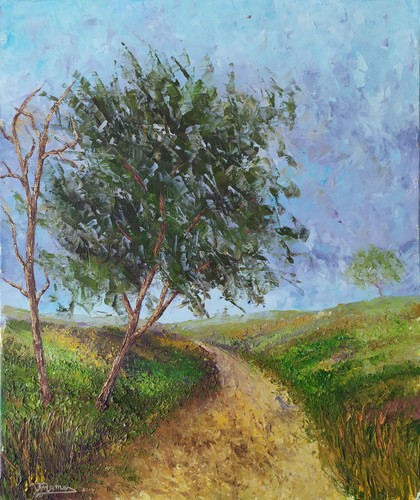 Tableau huile sur toile - ,