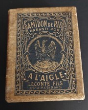Boîte en carton amidon de riz à l'aigle Leconte fils