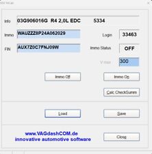 EDC16 eeprom calc VAG logiciel immo off / Vmax remover