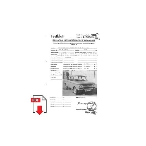 1968 nsu testblatt - tt, (1200)