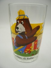 vintage ORTF verre à moutarde French Drinking Glass La Maison de TOUTOU