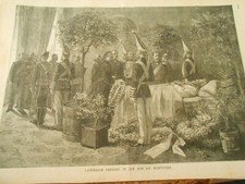 Gravure 1888 l empereur - gravure,