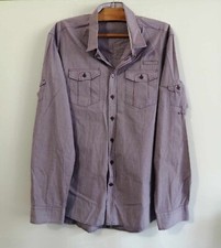 Chemise violette carreaux