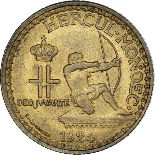 Monnaie monaco louis - monaco,, ii,
