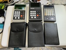 Lot 3 CALCULATRICES VINTAGE SATEK DELTEK SAFT