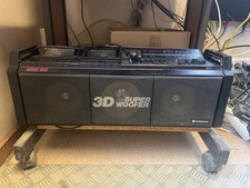 poste radio double cassette ancien , en état de fonctionnement