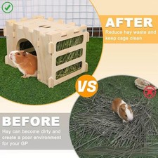 Mangeoire à foin en bois pour