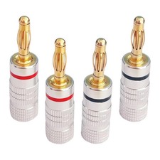 Lot de 4 fiches bananes 4 mm