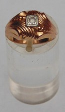 magnifique bague chevalière or massif 18 carat 2.16 grammes or massif 18 k