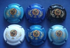 Série de 6 nouvelles capsules de champagne GOUTORBE H. numérotées/500ex