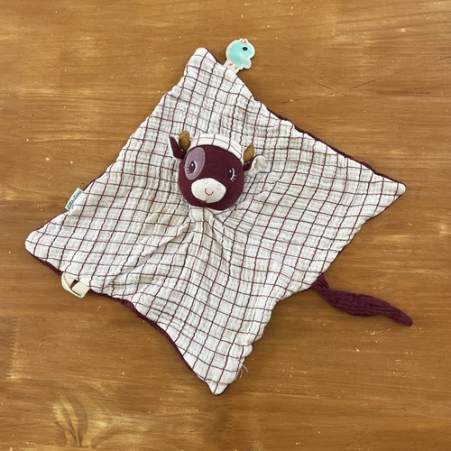 Doudou plat vache - plat,