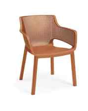 Lot De 6 Chaises Keter Elisa Chair Golden Ochre – Chaise d’Extérieur 