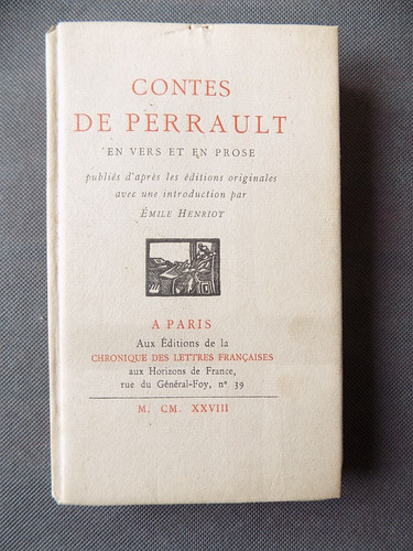 Contes perrault vers et - contes,