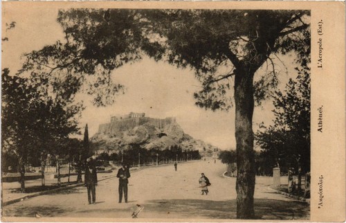 Cpa athens acropol greece - cpa,
