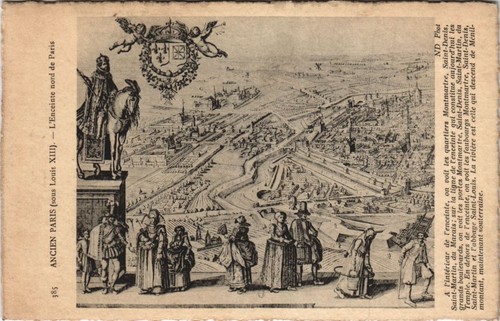 Cpa ancien paris enceinte nord - paris,