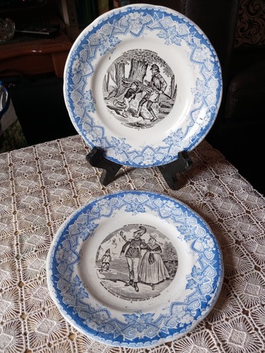 Deux assiettes lunéville - lunéville, kg