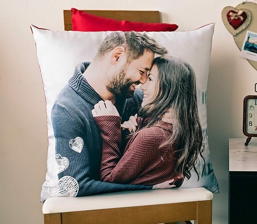 Coussin satin photosi full - satin,