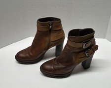 Minelli Leather & Suede Brown