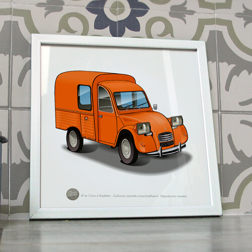 Poster 2cv fourgonnette - , ak400