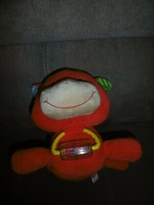  Doudou Peluche Vache Rouge d'activité  32 cm Minimi neuf