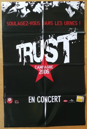 Trust affiche concert - trust,