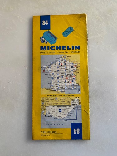 Ancienne carte michelin 84 - ancienne,