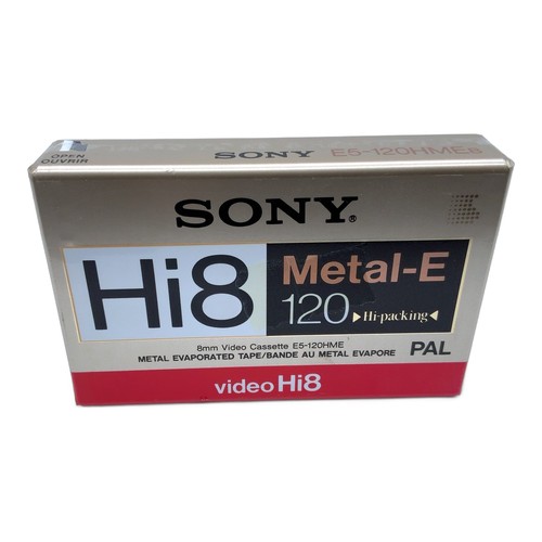 Sony hi8 metal 120 cassette - sony, metal-e